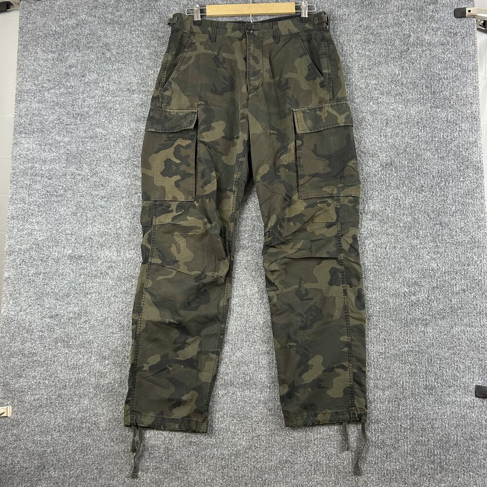 Wallace & Barnes Pants Mens 31 Ripstop Brigade Cargo Camo Army Utility Outdoor